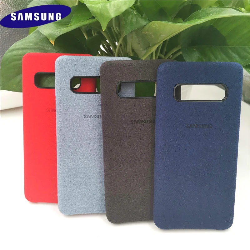 

Original samsung s10 plus case suede leather mobile phone bag full protection shell for galaxy s10 + G9730 G9750 housing cover