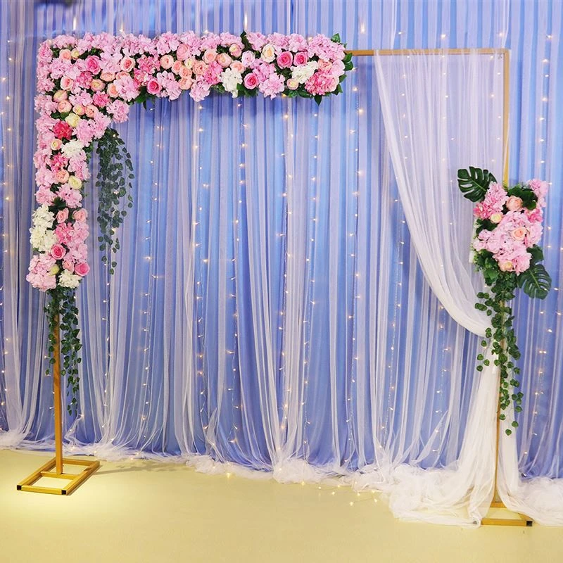 Wedding Stage Background Frame Wrought Iron Decorative Flower Stand Custom  Wedding Square Arch Shelf Wedding Decor - Wedding Arches - AliExpress