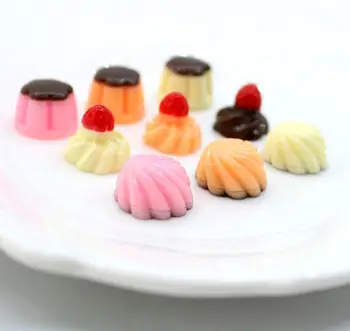 

Kawaii Candy Resin Cabochon Flatback Simulation Pudding Fake Food Scrapbooking Embellishment Accessories DIY Crafts Supplies