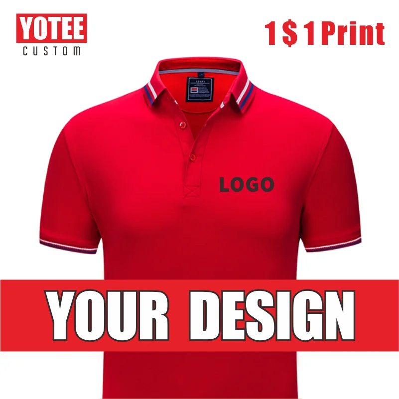 YOTEE2019 Повседневная Деловая Высококачественная индивидуальная футболка поло с логотипом компании на заказ для мужчин и женщин