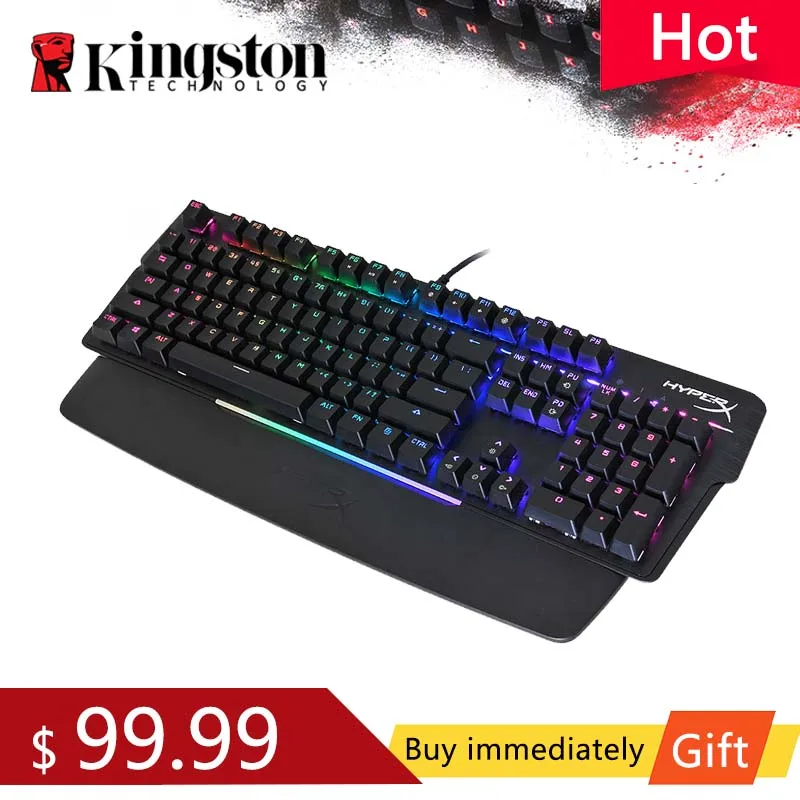 Механическая игровая клавиатура KINGSTON HyperX Mars RGB регулируемая клавиша фонового