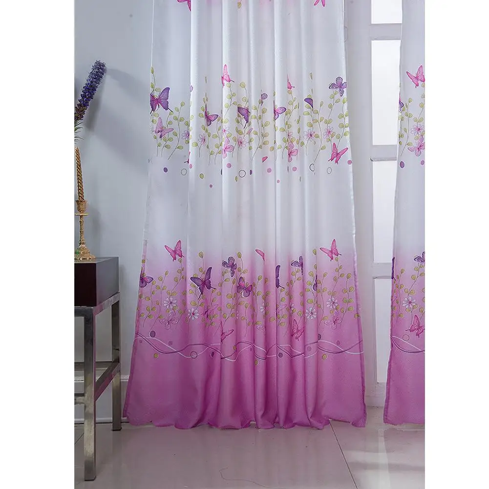 HobbyLane элегантные бабочки печать окна шторы для гостиной спальни Декор