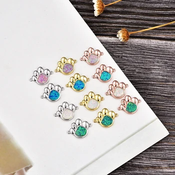 

KAMAF 1pcs or 4PCS mix and match color-protected gold feet Y Opel DIY jewelry and bracelet accessories charm ladies party gift