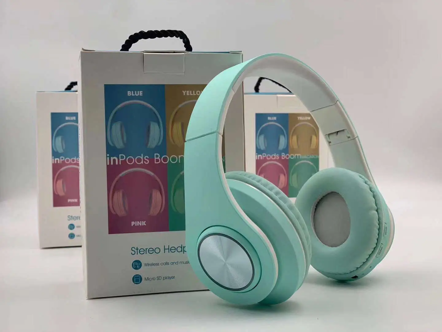 Bluetooth Earphone Liquid Silicone Hook Boom Macaron Headphone Cute Headset with Microphone Wireless Headphone for Children Gift