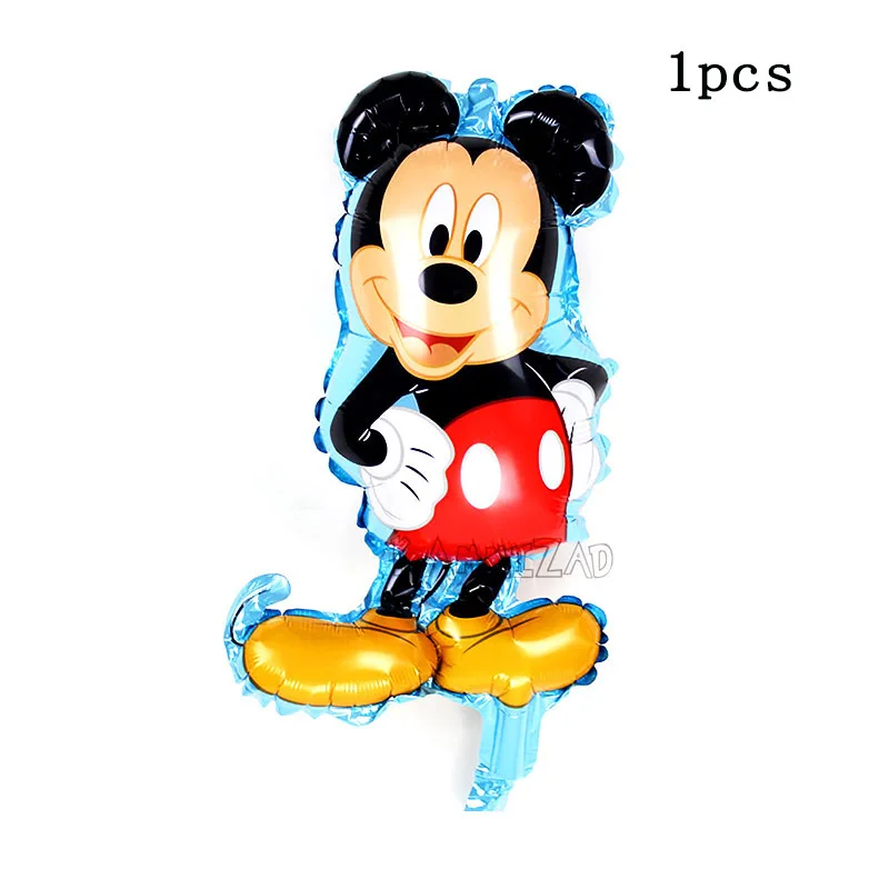 mini TW minnie Минни Микки День рождения в виде торта праздничные шары украшения для взрослых 18 день рождения украшения красные/черные буквы Микки латексные шары - Цвет: mini TW minnie