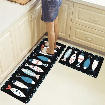 

Long Kitchen Mat Bath Carpet Floor Mat Home Entrance Doormat Tapete Absorbent Bedroom Living Room Floor Mats Modern Kitchen Rug
