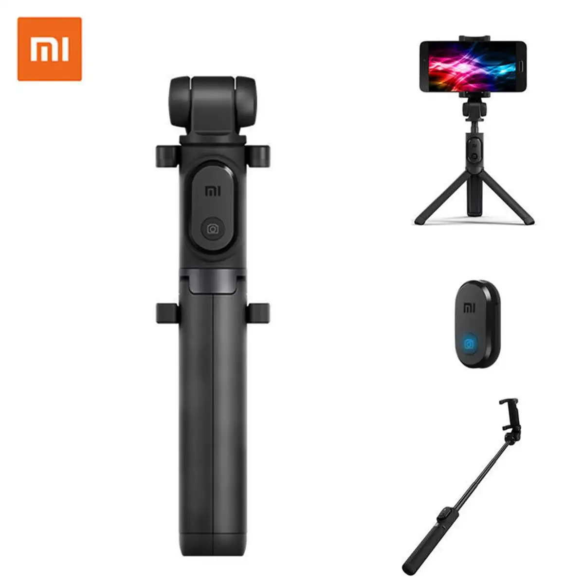 Xiaomi складной штатив селфи палка для телефона Bluetooth селфи палка с беспроводным затвором дистанционного спуска затвора для телефона