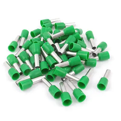 

50pcs AWG12 Wire Copper Crimp Connector Insulated Ferrule Terminal Green