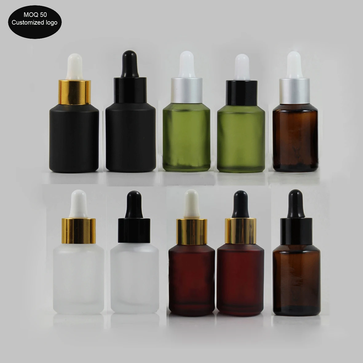 

50pcs/lot 15ml 30ml 60ml best quality matte glass dropper bottles container Enssential Oil bottles Sample Bottle with many color