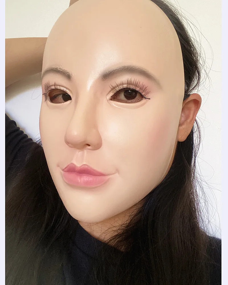 Realistic- Skin- Doll -Mask -Latex- Female- Mask -Cosplay -Crossdress- Shemale -Mask -Lady -Masquerade -Masks- Halloween -Fancy -Dress -Costume