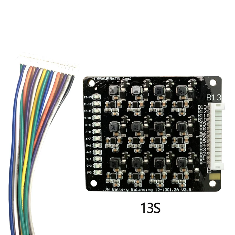 BMS 3S 4S 6S 7S 10S 12S 13S 16S 17S 1.2A баланс Li Ion Lifepo4 литиевая батарея активный эквалайзер