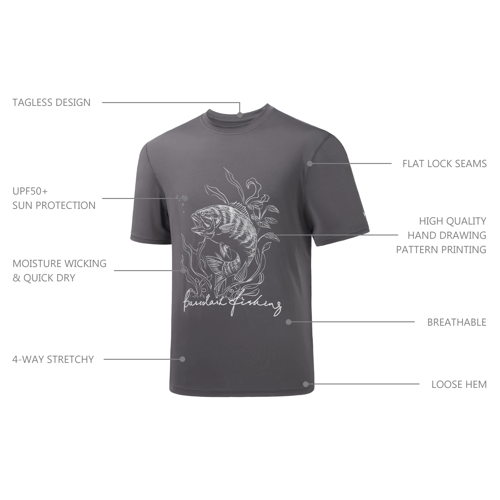 Bassdash Fish Shirts For Men UPF 50+ Funny Short Sleeve Bass Redfish  Fishing Shirt FS16M - AliExpress