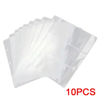

10Pcs 250*200mm Clear Paper Money Banknotes Album Page Paper Money Currency Collection Holder Sleeves Portable Protection Album