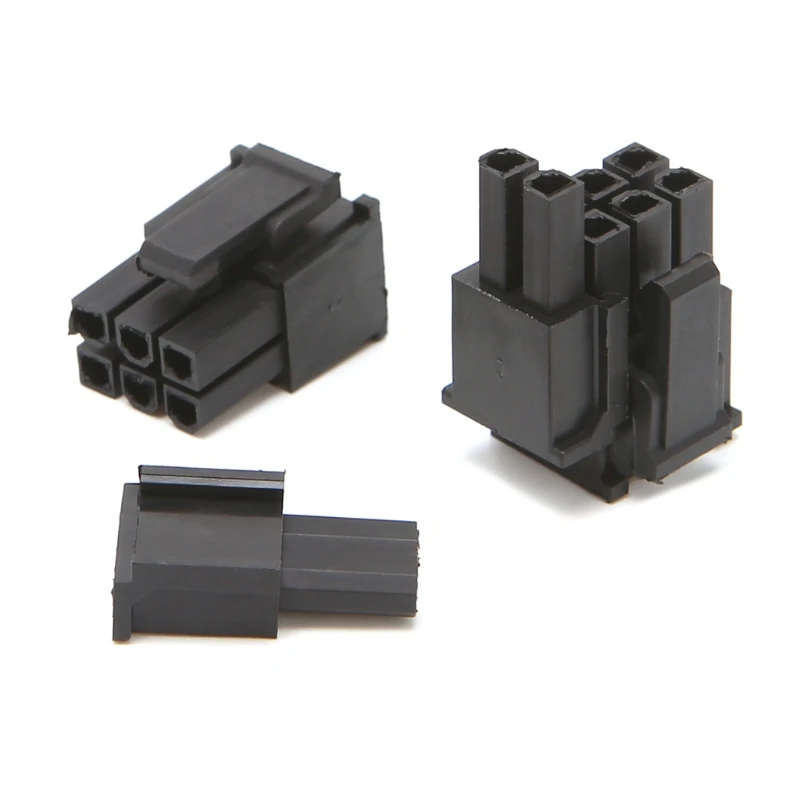 30 Uds. De conector de alimentación macho de 6 + 2 pines de 4,2mm, carcasa de plástico para tarjeta de gráficos de PC PCI-E