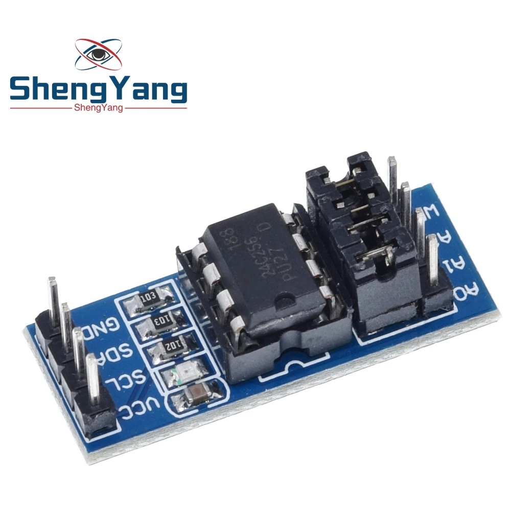 瀋陽新at24c256 24c256 I2cインタフェースeepromメモリモジュールarduinoのための Integrated Circuits Aliexpress
