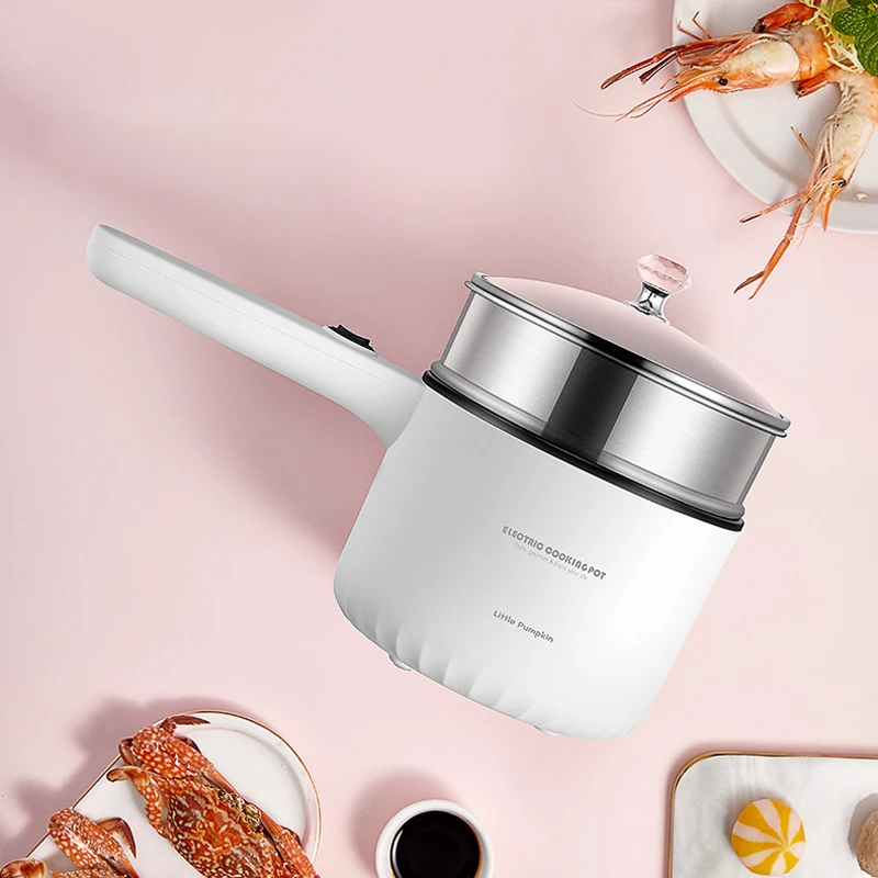 

220V Electric Hot Pot Multifunctional Electric Food Steamer Heating Cup Stainless Steel Liner Rice Cooker Steamer Food Cooker