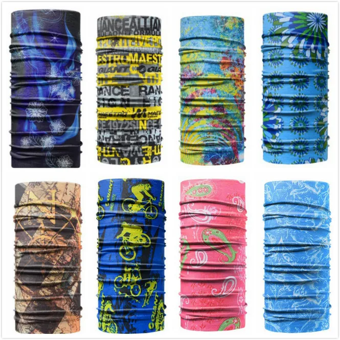 

20 Colors Sweat Scarf Sports Hood Ice Silk Scarf Hip Hop Turban Camping Cycling Outdoor Headscarf Tube Wristband Headband Cool