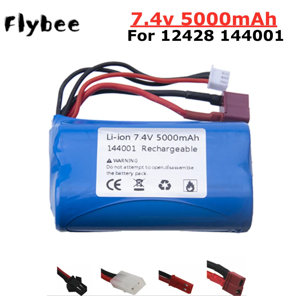Литий-ионный аккумулятор для Wltoys 7 4 5000 144001 в 12428 мАч запчасти радиоуправляемых