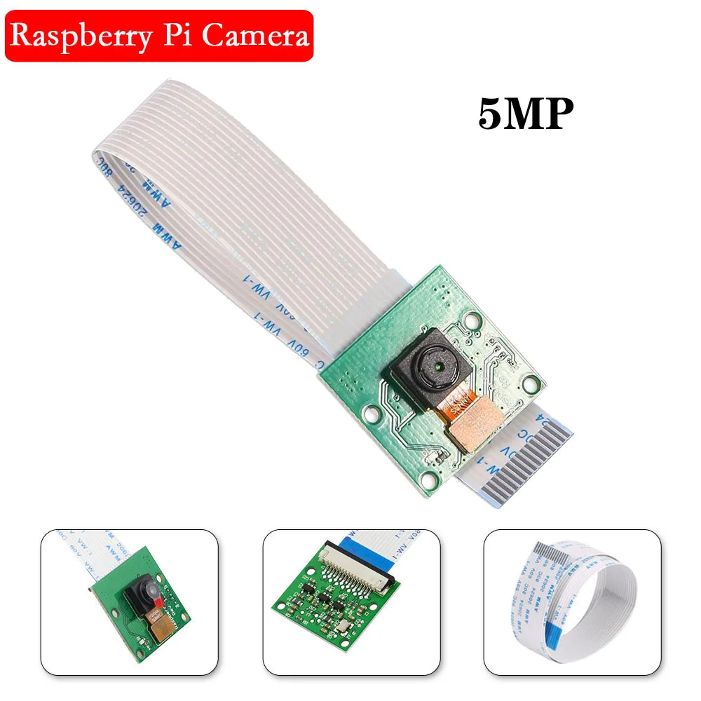 Raspberry Pi 4 камера 5 Мп 1080P 720P OV5647 видеокамера с FFC кабелем для 3 Model B 3B Plus 4B Pi3