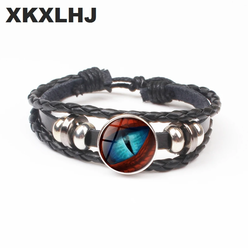 XKX LHJ 2018 рептилий глаза ювелирные изделия стеклянный кабошон драгоценный камень
