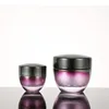 5pcs Refillable Glass bottles Cream lotion cosmetic container travel kits empty Purple bottle with Spray cap or Pump Cap 3