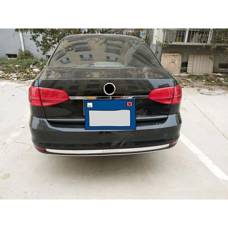 

Lsrtw2017 for Sagitar Jetta Mk6 Car Trunk Tailgate Strip Trims Decorative Interior Accesories Mouldings 2015 2016 2017 2018
