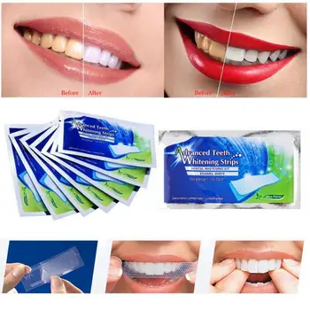 

1Pair Teeth Whitening Strips Bleaching Oral Hygiene Care White Tooth False Teeth Veneers Tooth Whitening Products