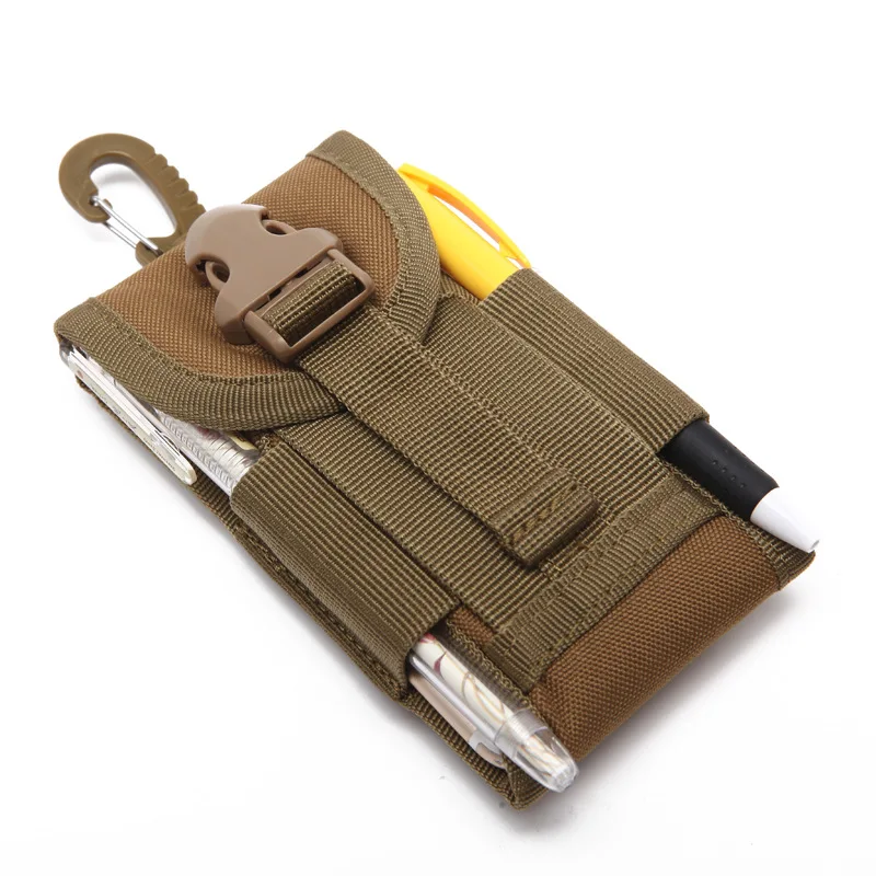 IKSNAIL, уличная камуфляжная сумка, тактический армейский держатель для телефона, спортивный поясной ремень, чехол, водонепроницаемая Спортивная охотничья камуфляжная сумка в рюкзаке - Цвет: Khaki