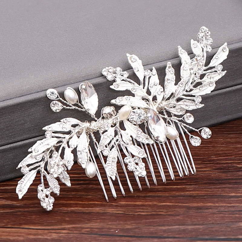 Wedding Hair Combs Bridal Hair Accessories For Women Hair Jewelry Silver Color Pearl Rhinestone Head Jewelry Women Accessories 6 Wedding Hair Combs Bridal Hair Accessories For Women Hair Jewelry Silver Color Pearl Rhinestone Head Jewelry Women Accessories 6