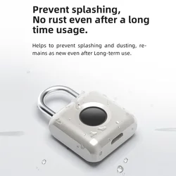 Serrure de porte intelligente à empreintes digitales, sans clé, USB Rechargeable, déverrouillage rapide des bagages 