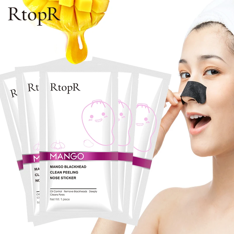 5 шт./лот маска для удаления угрей носа полоска пор черная пилинг лечение акне