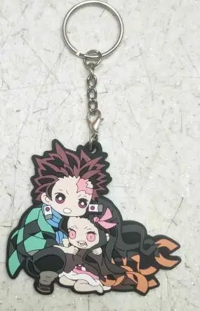 1 шт. Kimetsu no Yaiba аниме экшн брелок силикагель фигурный брелок игрушки брелок унисекс рождественские подарки Новинка