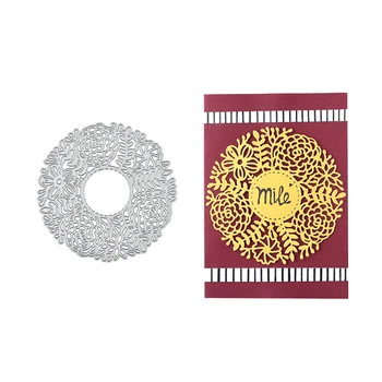 

Kokorosa Flower Frame Dies Circle Metal Cutting Dies New 2019 for Card Making Scrapbooking Dies Embossing Paper Stencil