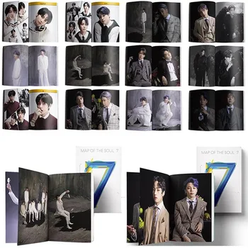 

South Korean Groups K-POP Bangtan Boys New Album Map of The Soul 7 Mini Book Photo book Poster Photocard JUNG KOOK JIMIN