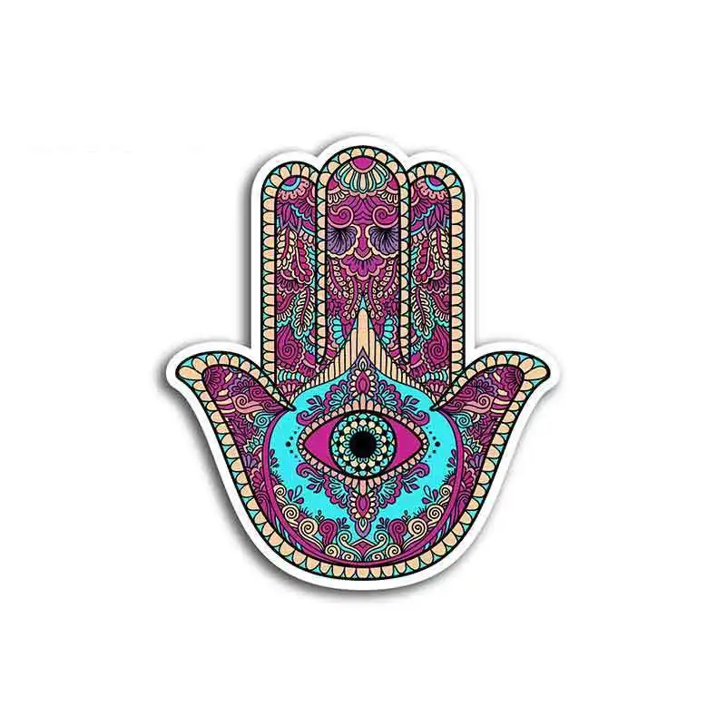 

Waterproof Car Stickers for Hamsa Hand All Seeing Eye Spiritual Fine Decal Vinyl Wrap Personality Decals Decor,13cm