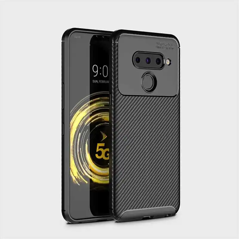 Ударопрочный Мягкий чехол Joomer 6," для LG V50, чехол для LG V50 ThinQ 5G, чехол для телефона - Цвет: Black