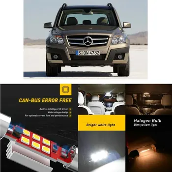 

LED Interior Car Lights For MERCEDES-BENZ glk class x204 r class w251 v251 minivan car accessories lamp bulb error free