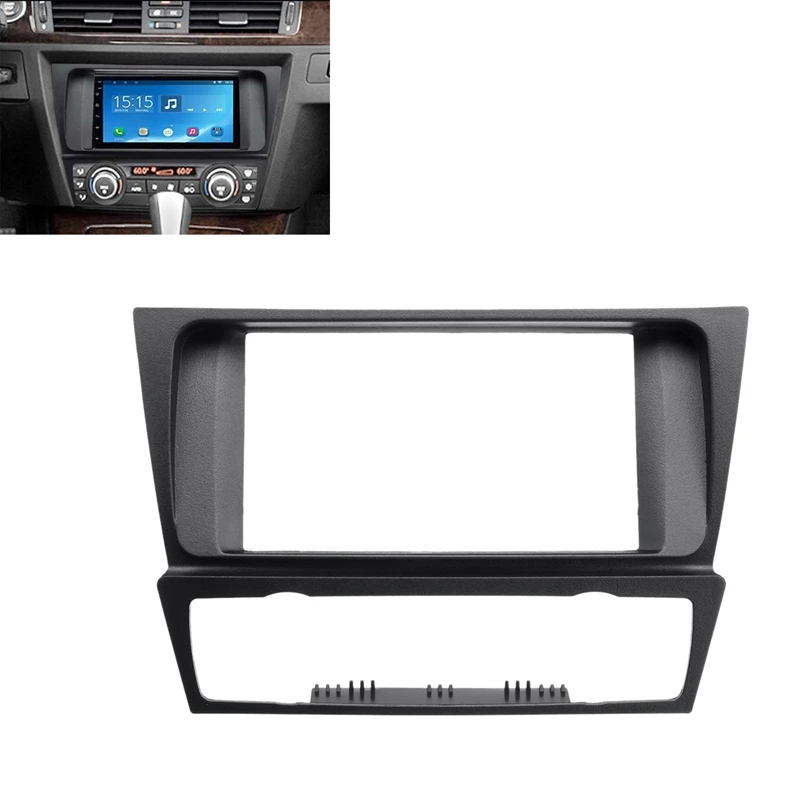 2 Din Радио Аудио фасции рама пластины панели DVD CD приборной Крышка для BMW 3 серии E90