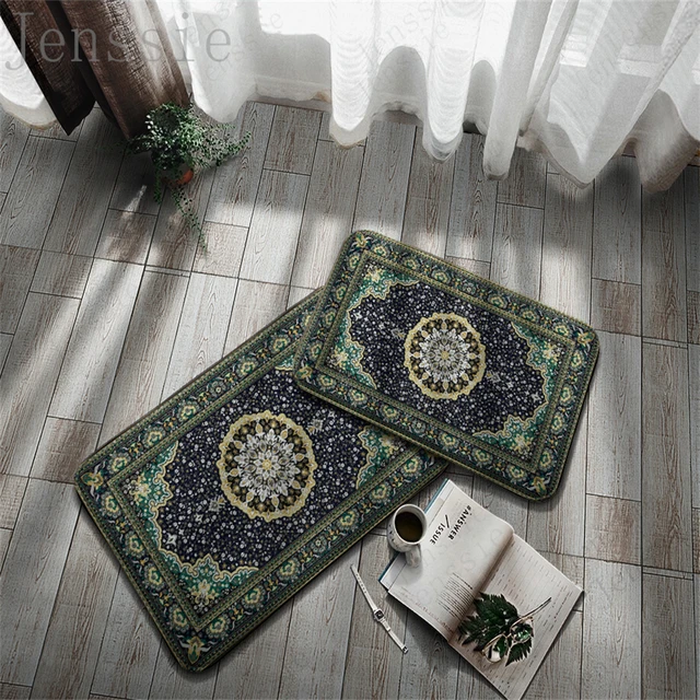 Multiple Non-Slip Doormats Retro Aristocratic Entrance Area Hallway Balcony Porch Carpet Living Room Decor Kitchen Home Bath Rug 15