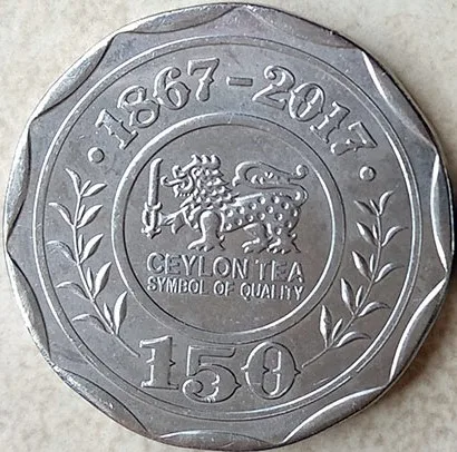 26 мм 150 лет цейлонского чая 100% настоящая памятная монета оригинальная коллекция |