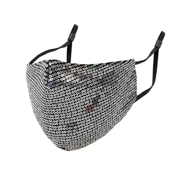 

2020 Rhinestone Round Bling Mask Decoration for Women Prom Party Gift Luxury Crystal Diamond Masks Cover Face Jewelry