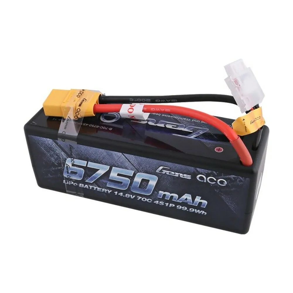 Gens 14,8 V 6750mAh 70C 4S1P XT90 вилка Lipo батарея для 1/8 RC автомобилей модель автомобиля