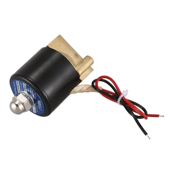 

Hot 1/4" DC12V BRASS SOLENOID VALVE WATER GAS NC -5 ~ 100C NEW