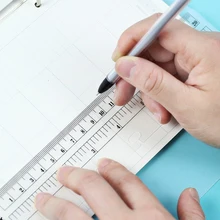 10 шт./компл. Тетрадь связующего шестью отверстиями PP планировщик канцелярские чертежная линейка страница измерения, простая в использовании индекс школьных принадлежностей разделители