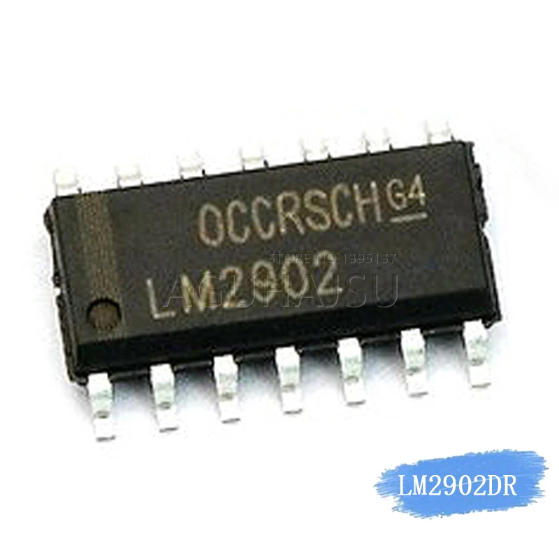 10pcs/lot LM2902DR LM2902 SOP-14 | Электронные компоненты и принадлежности