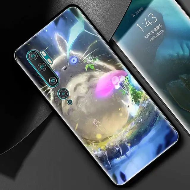 Silicone Phone Case For Xiaomi Mi Poco X3 M3 M4 Pro X3 NFC 9T 10T Note 10 Lite Studio Ghibli Totoro Soft TPU Back Cover Coque B01