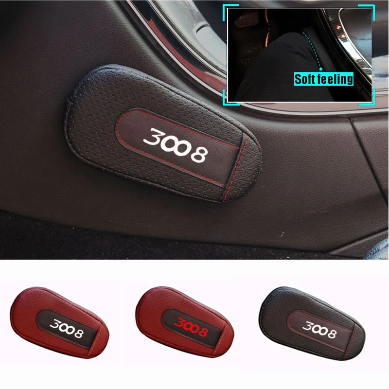 Для peugeot 3008 стильная и удобная подушка для ног наколенник подлокотник аксессуары для салона автомобиля