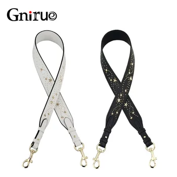 

Fashion Rivet Woman Bag Accessory Replacement Detachable Parts Five-pointed star Women Shoulder Handle PU Leather Straps