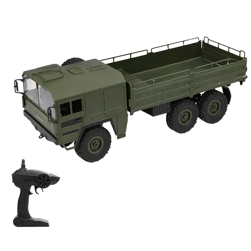 Q64 1:16 RC внедорожник военный грузовик 2,4G 6WD автомобиль с головными огнями 500g нагрузка RC пикап автомобиль подарок для детей