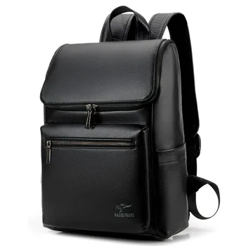 

Unisex Waterproof Anti-Theft PU Casual Backpack For Women and Man 14 Inch Laptop Bags High Quality School Bag Business Backpack